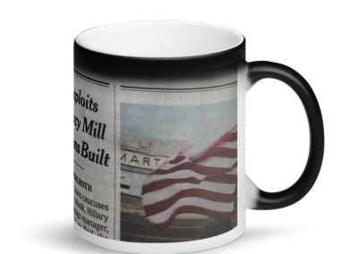 Conspiracy Mill Americans Built Matte Black Magic Mug